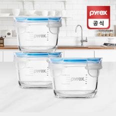 코렐 파이렉스 원형 유리 이유식용기 165ml 3p세트