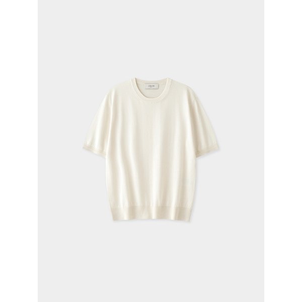 코튼 썸머 에센셜 라운드넥 아이보리 (Dry touch)