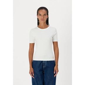 5205686 Calvin Klein LABEL FITTED TEE - Basic T-shirt bright white