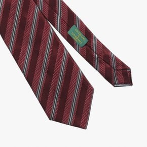 리베라노리베라노 넥타이 SILK TIE (STRIPE 8) BURGUNDY LID1M80009A43