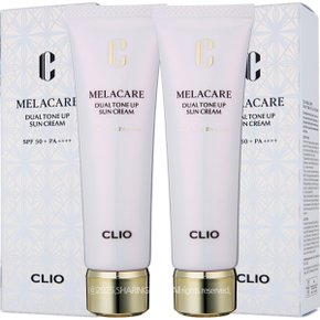 멜라케어 듀얼 톤업 선크림 40ml x2개