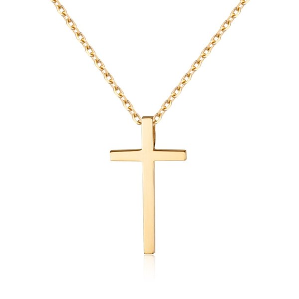 [비앤비골드] 14K 심플 민자 십자가 펜던트 S NPP40638