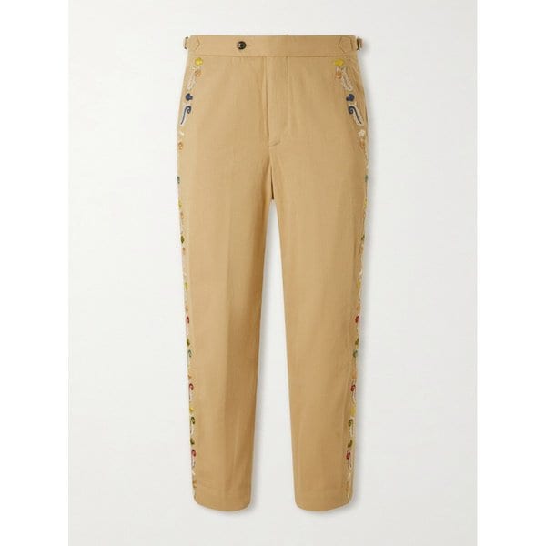 보디 스트레이트 코튼 페더 러너 팬츠 46376663162957837