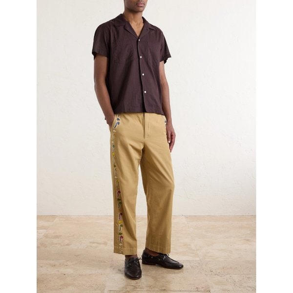 보디 스트레이트 코튼 페더 러너 팬츠 46376663162957837