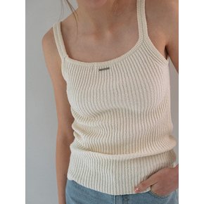 Basic Cotton Bookle Sleeveless - Cream