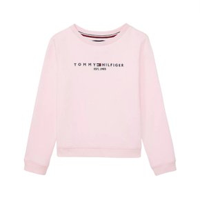 걸즈 타미 로고 스웨트셔츠 Pink