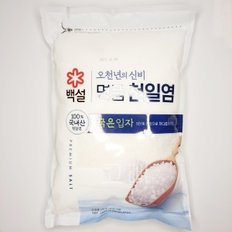 백설 천일염 굵은소금 3kg 오천년의 신비 신안천일염 절임배추소금