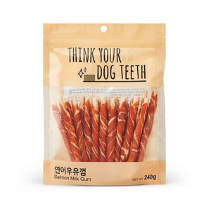 ThinkYourDogTeeth 강아지 딩고 우유껌 스틱 240g