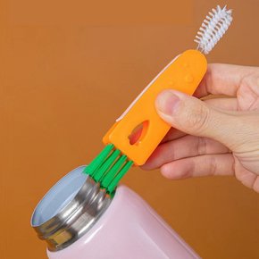 당근 텀블러 세척솔 물병 젖병 브러쉬 틈새 솔 3in1 ODM-BRUSH03