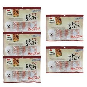 강아지육포간식 강아지 리얼 오독 쌀덤벨 300g 5P 반려견 육포 간식