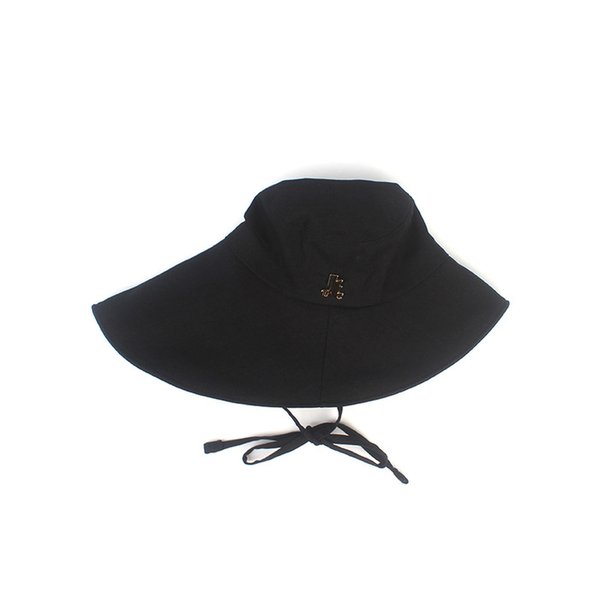 Summer String Black Bucket Hat 버킷햇