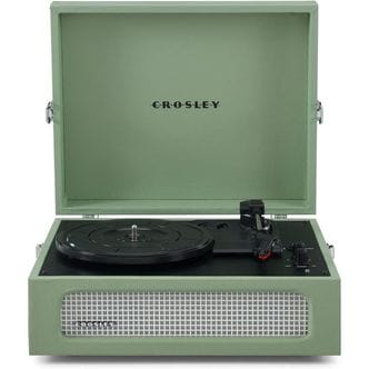  영국 데논 턴테이블 Crosley Voyager Turntable Sage 1735522