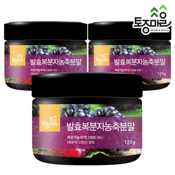 발효복분자농축분말 120g X 3개 (국산 복분자_고창산)