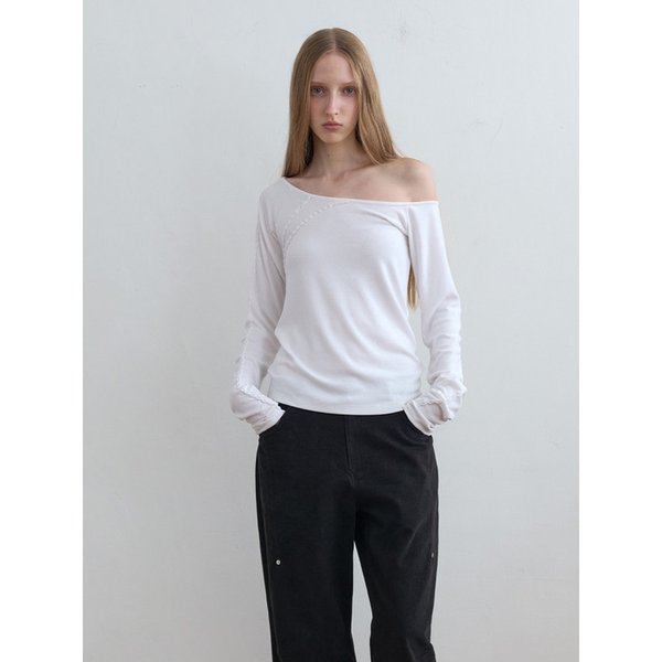 Rope Asymmetric Top Off-White