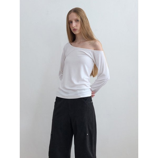 Rope Asymmetric Top Off-White