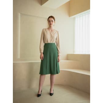 웬스데이딜라잇 WED Two slit midi skirt_2color