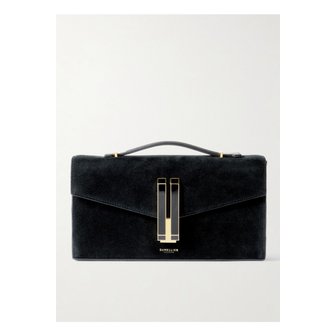 DEMELLIER 드멜리어 더 벤쿠버 스웨이드 클러치 블랙 46376663162913546