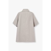 여성 코튼 더블 브레스티드 판초 4625111523000