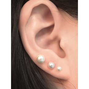 [Silver925] LU172 Basic pearl earrings