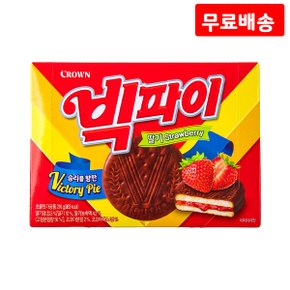 빅파이딸기 216g X 3 크라운 딸기잼 초코파이