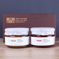 모두의식탁 [전통장명인] 식품명인35호 전통장 2종 선물세트 640g[고추장+된장]