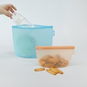 실리콘 지퍼백 소형 500ml 1개