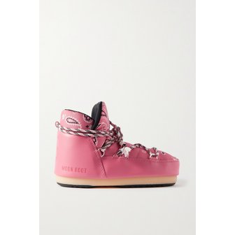 알라누이 문 부츠 반다나 프린트 레이스업 스노우 부츠 핑크 35 1647597284192076