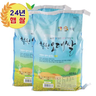  철원오대쌀 24년산 햅쌀 DMZ 대마리 10kg+10kg