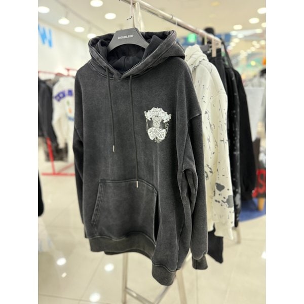 [여주점] 기모 피그먼트워싱, 셀파베어 ,오버핏후드티, 블랙 JGZZ30C23