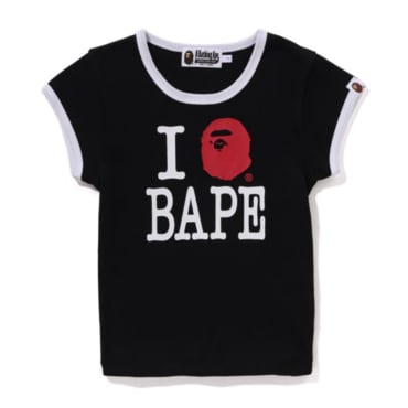  베이프 우먼즈 반팔티 I LOVE BAPE MINI TEE 1K80-209-001