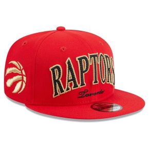 [해외] 969662 뉴에라 모자 NBA 토론토 랩터스 Golden Tall Text 9FIFTY Hat Red