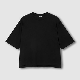 JAJU 여 스마트 코튼 루즈핏 5부 티셔츠 J116201071099