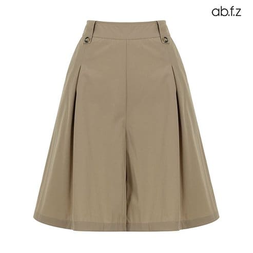ab.f.z [ab.f.z/신상] 벨트고리 단추 원턱 하프 팬츠 (AFZ5MP53A)