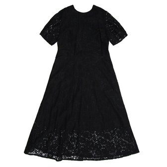 우주 스튜디오 [리퍼브] BACK V ONE-PIECE  LACE BLACK