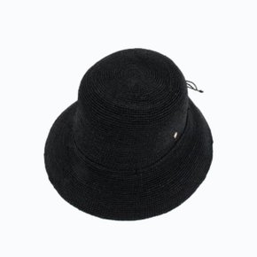 PROVENCE 8  RAFFIA HAT / CHARCOAL