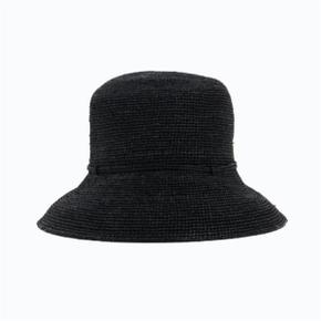 PROVENCE 8  RAFFIA HAT / CHARCOAL