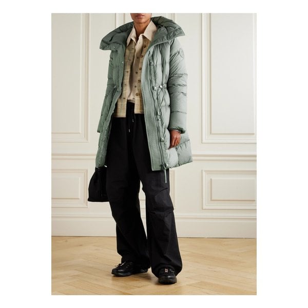 몽고메리 후드 퀼팅 셸 다운 코트 그린 46376663162931366