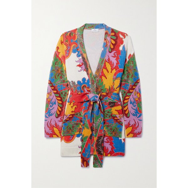 플로럴 프린트 실크 리넨 블렌드 가디건 1647597291003555