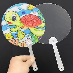 DIY 투명부채 미술 여름 부채만들기 꾸미기 DD-12715 (S15410987)