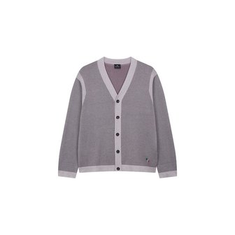 폴스미스 [PS PAUL SMITH] 블록 코튼 버튼업 가디건 5733328008000