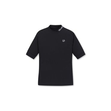 왁 골프 (WWTCM24312BKX)여성 Cool Ribbed SS Mockneck Top