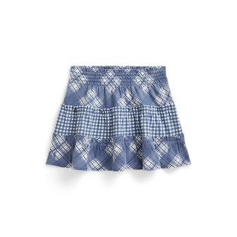 폴로 랄프 로렌 폴로 키즈 여아 2-6세 플래드 티어드 코튼 저지 스커트(CWPOSKTR6H20150400)