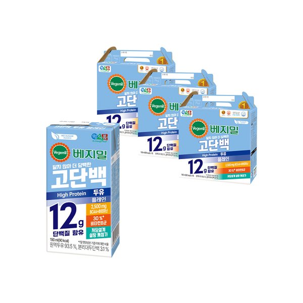 고단백두유 플레인 190mlx48팩