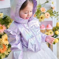 퍼플 봉봉 홀로그램 윈드 브레이커(Purple)