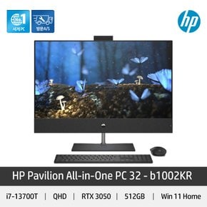 [공식] 32-b1002kr  파빌리온 일체형 올인원PC 데스크탑 RTX 3050 게이밍 컴퓨터 윈도우11 탑재