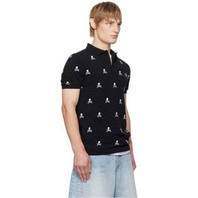 블랙 Fred Perry 스컬 폴로 셔츠 251563M212002