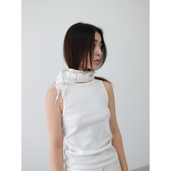 linen triangle scarf