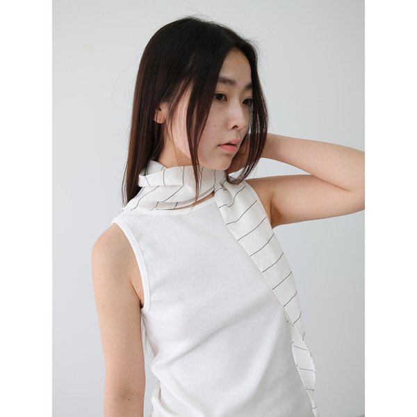 linen triangle scarf