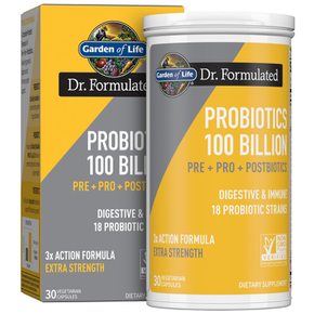 [해외직구] 가든오브라이프  Dr  Formulated  프로바이오틱스  Pre    Postbiotics  1000억  식물성캡슐  30개