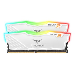 [서린공식] TEAMGROUP T-Force DDR4-3600 CL18 Delta RGB 화이트 패키지 64GB(32Gx2))